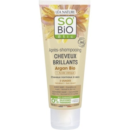 So'bio Etic Conditioner for Shiny Hair with Organic Argan Oil and Oleic Acid