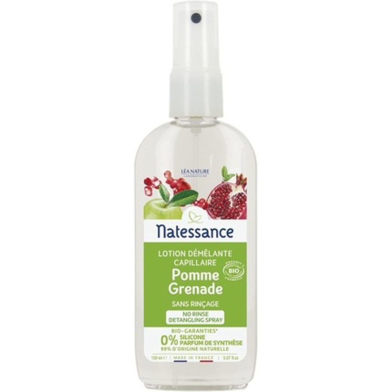 Natessance Pomegranate Apple Organic Cosmetic Bio Capillary Detangling Lotion
