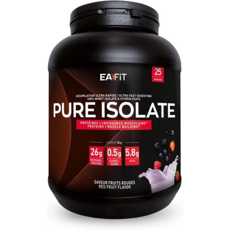 Pure Isolate 750g Red Fruit Flavor 81% Protein Low in Sugar and Fat
