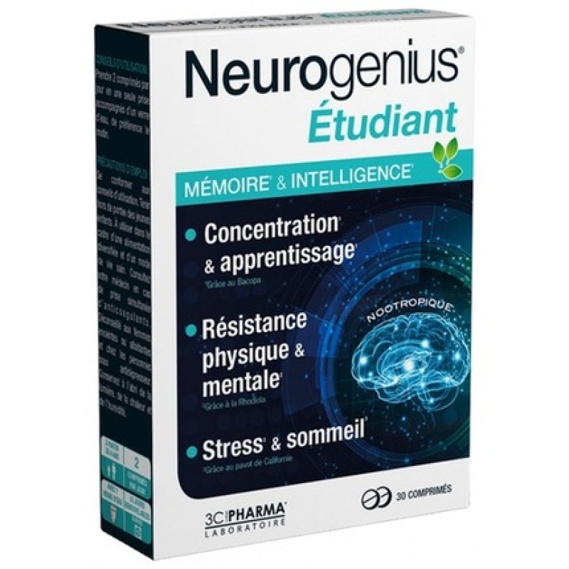 Les 3 Chenes Perfexam Dietary Supplement for Memory Improvement 30 Tablets