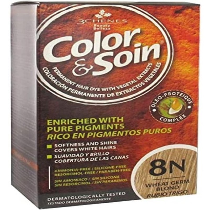 Les 3 Chenes Color & Soin Permanent Color Care Wheat Blond 8N