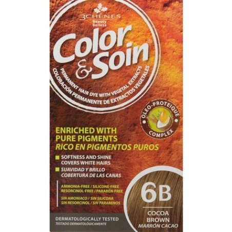 Les 3 Chenes Color & Soin Permanent Color Care Cocoa Brown 6B