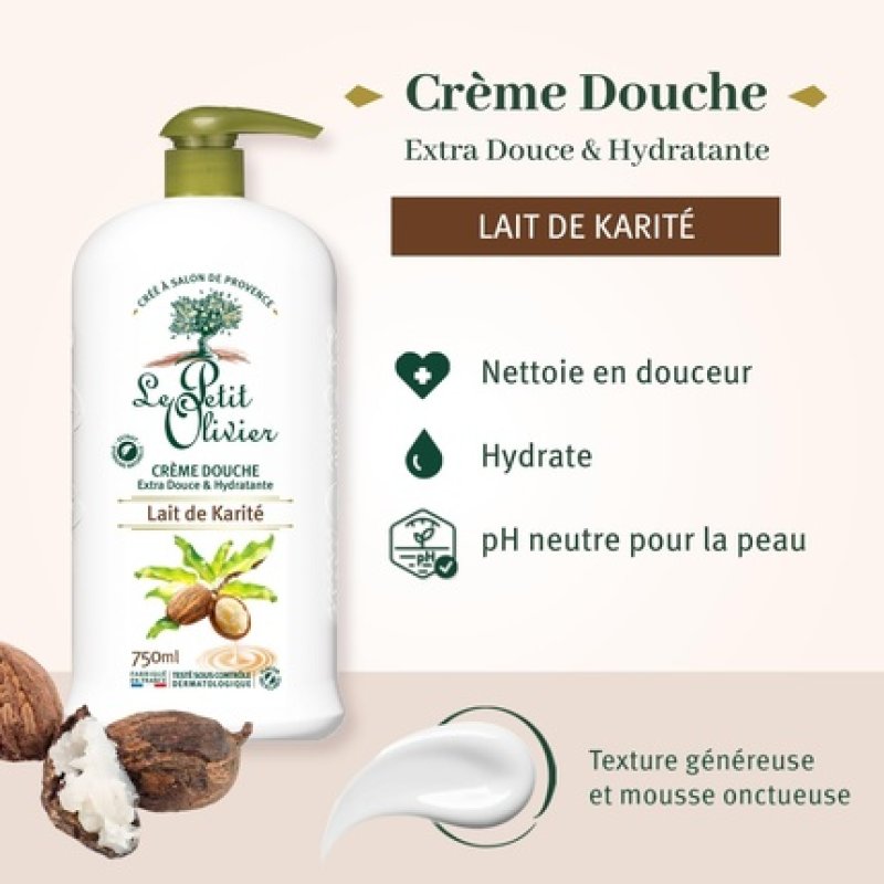 LE PETIT OLIVIER Extra Gentle Shower Cream - Shea Milk 750ml