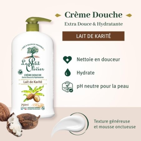 LE PETIT OLIVIER Extra Gentle Shower Cream - Shea Milk 750ml
