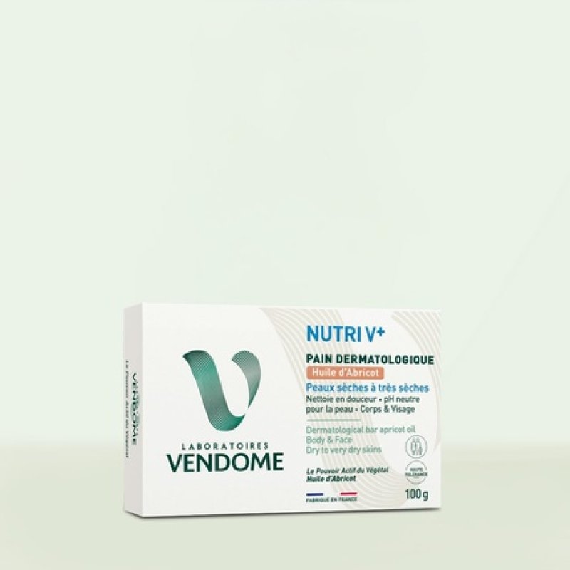 Nutri V Dermatological Bar with Apricot Oil for Body & Face