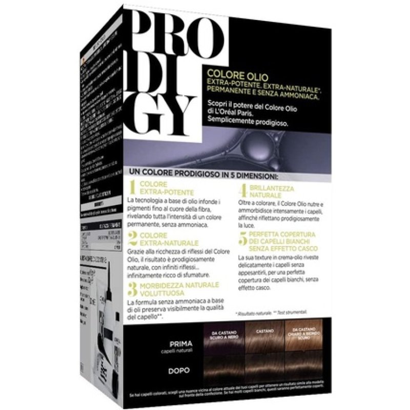 Prodigy Permanent Color Without Ammonia 3.0 Kohl Dark Brown