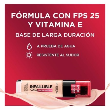 L'Oreal Paris Infallible 24H Foundation 30ml 125 Natural Rose