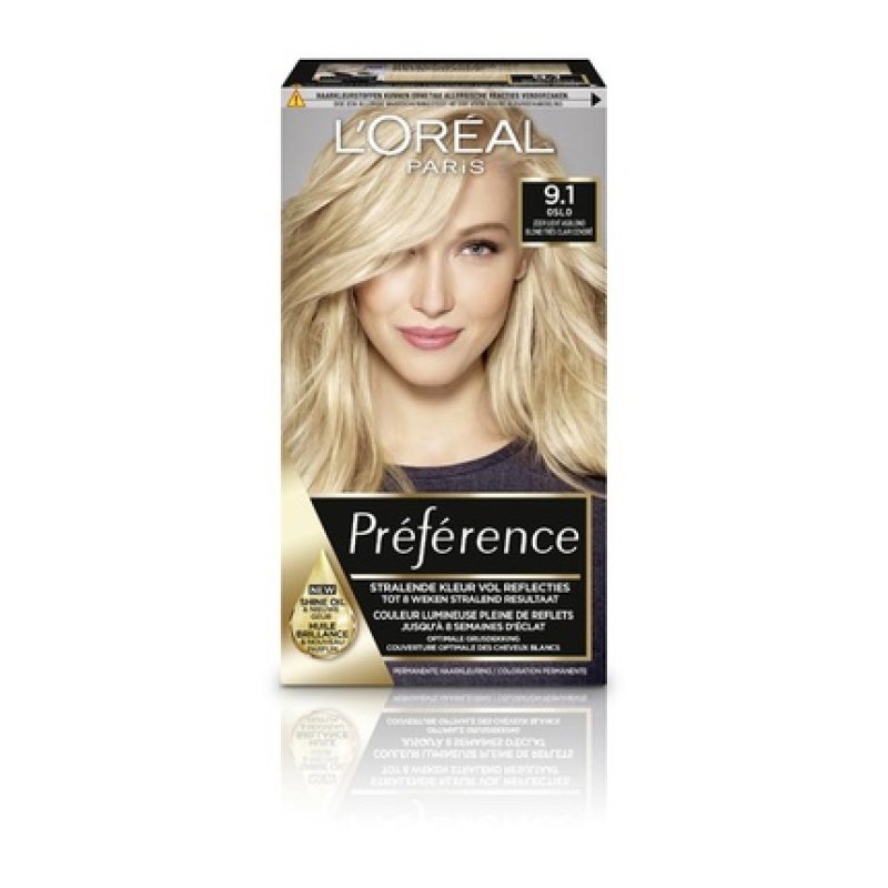 L'Oreal Paris Preference 9.1 Very Light Ash Blonde Hair Color