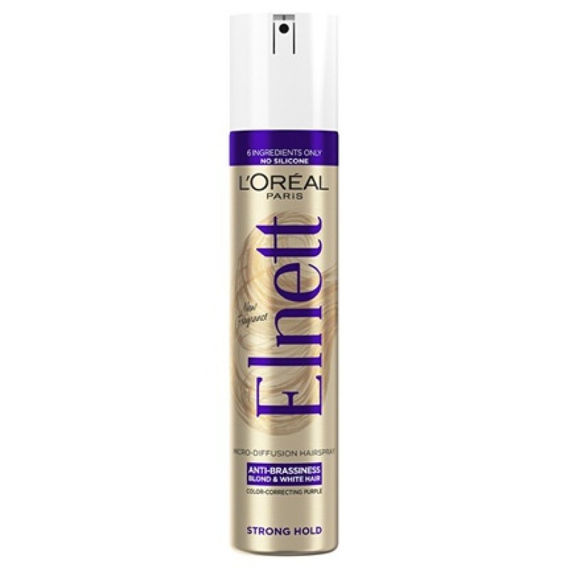 L'Oreal Paris Elnett Anti-Brassiness Color-Correcting Purple Micro-Diffusion Hairspray 300 Ml