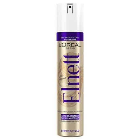 L'Oreal Paris Elnett Anti-Brassiness Color-Correcting Purple Micro-Diffusion Hairspray 300 Ml