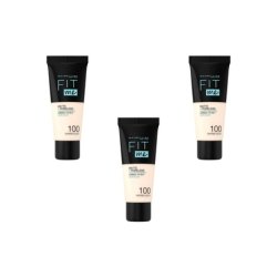 Maybelline New York Fit Me Matte & Poreless Foundation 100 Warm Ivory 30ml