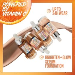 Maybelline Super Stay Skin Tint Foundation with Vitamin C Long-Lasting Vegan Formula Shade 20