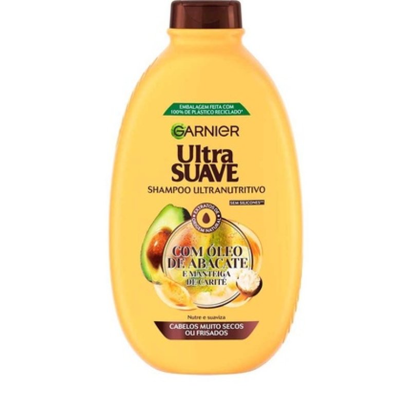 Garnier Ultra Soft Avocado Shampoo 600ml - Nourishing Hair Care