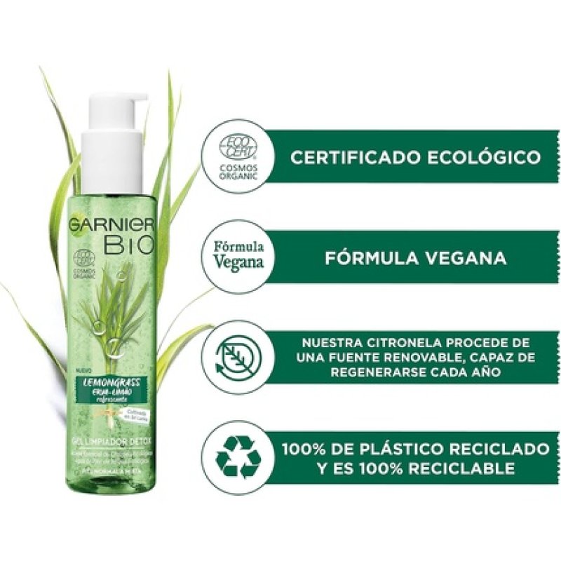 Organic Ecocert Lemon Grass Cleansing Gel 150ml