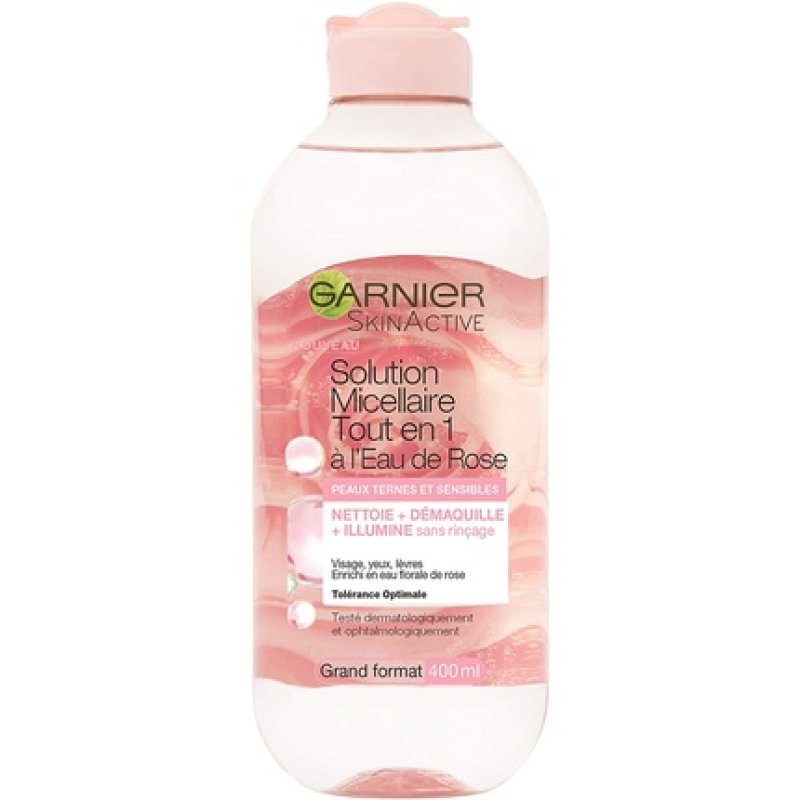 Garnier Skin Active Rose Micellar Water Solution All-in-1 for Dull and Sensitive Skin 400ml