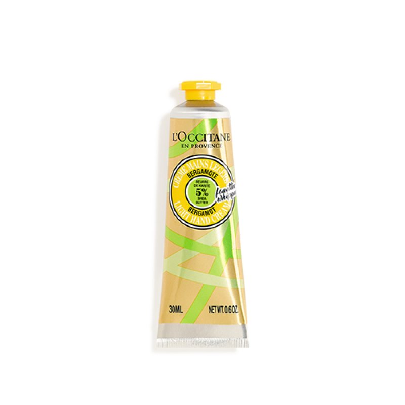 L'Occitane Shea Butter Bergamot Light Hand Cream Crème 30 ml Femmes