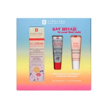 Erborian Cc Cream Illuminating Face Spf 25 Dore 15ml Set 3 Pieces