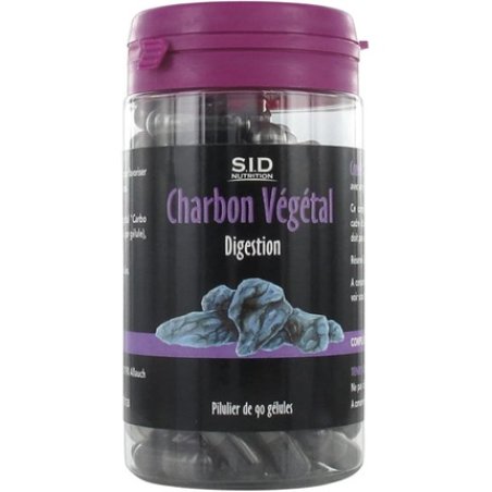 Sid Nutrition Digestion Vegetable Charcoal 90 Capsules