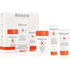 Kérastase Nutritive Travel-Size Discovery Gift Set Hydrating Shampoo Conditioner and Blow Dry Milk Richly Nourishing