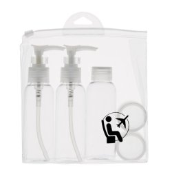 Inter-Vion Travel Cosmetic Container Kit - 5 Pieces