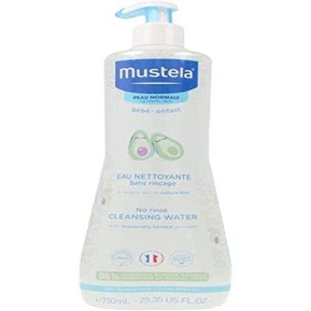 Mustela Eau Nettoyante Bébé Sans Rinçage à l'Avocat 750 ml