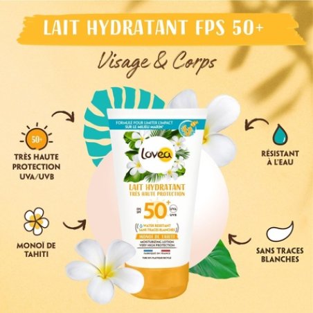 Lovea Moisturizing Milk SPF 50 Very High Sun Protection for Face & Body