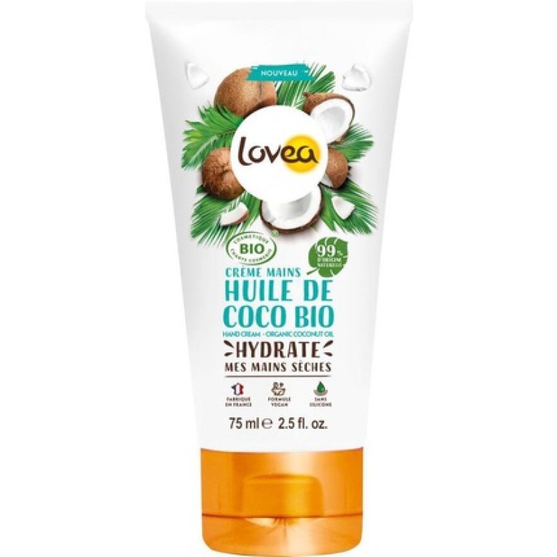 Lovea Organic Hand Cream Coconut 75 Ml