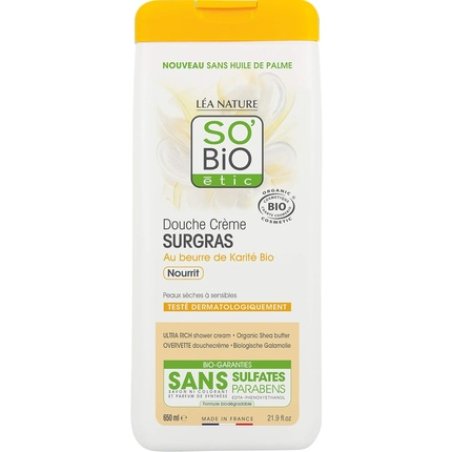 So 'Bio Étic Surgras Shower Cream with Organic Shea Butter Oil 650ml