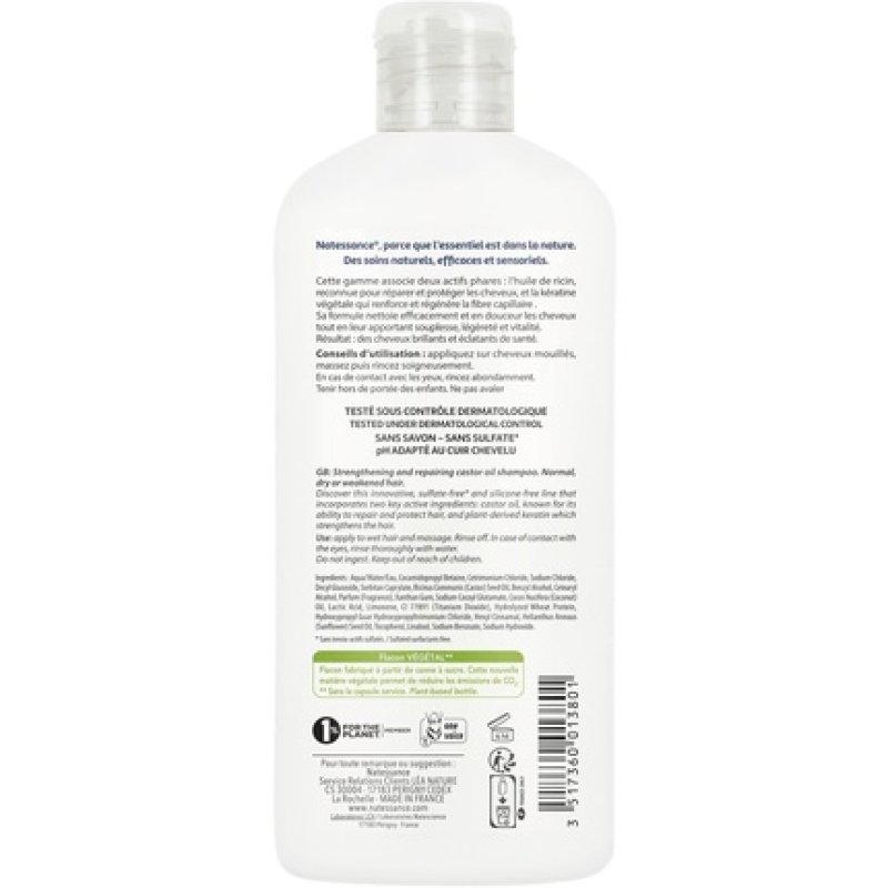 Natesance Fortifying Shampoo for Castor and Vegetable Keratin 250ml