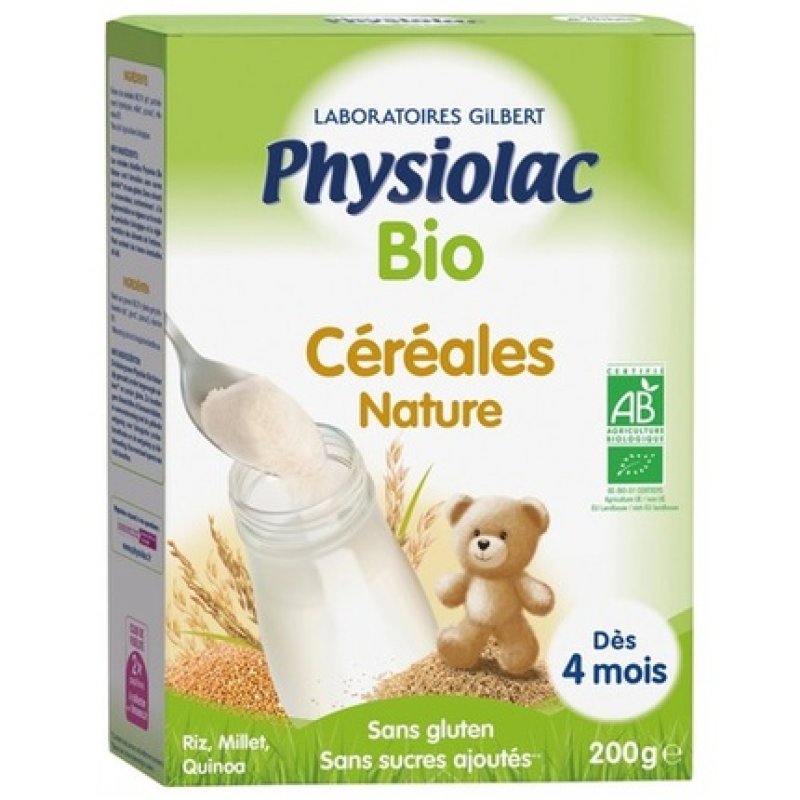 Physiolac Organic Cereals for 4 Months 200g
