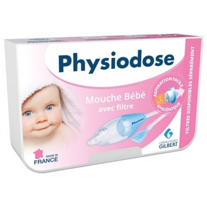 STOCKLWD4 - Gilbert Physiodose Baby Bow Tie with Filter - Ideal Solution to Clean Baby's Nose