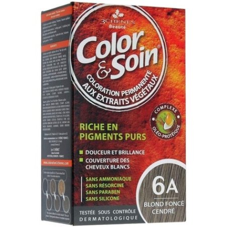 Les 3 Chenes Color & Soin Permanent Color Care Ashed Dark Blond 6A