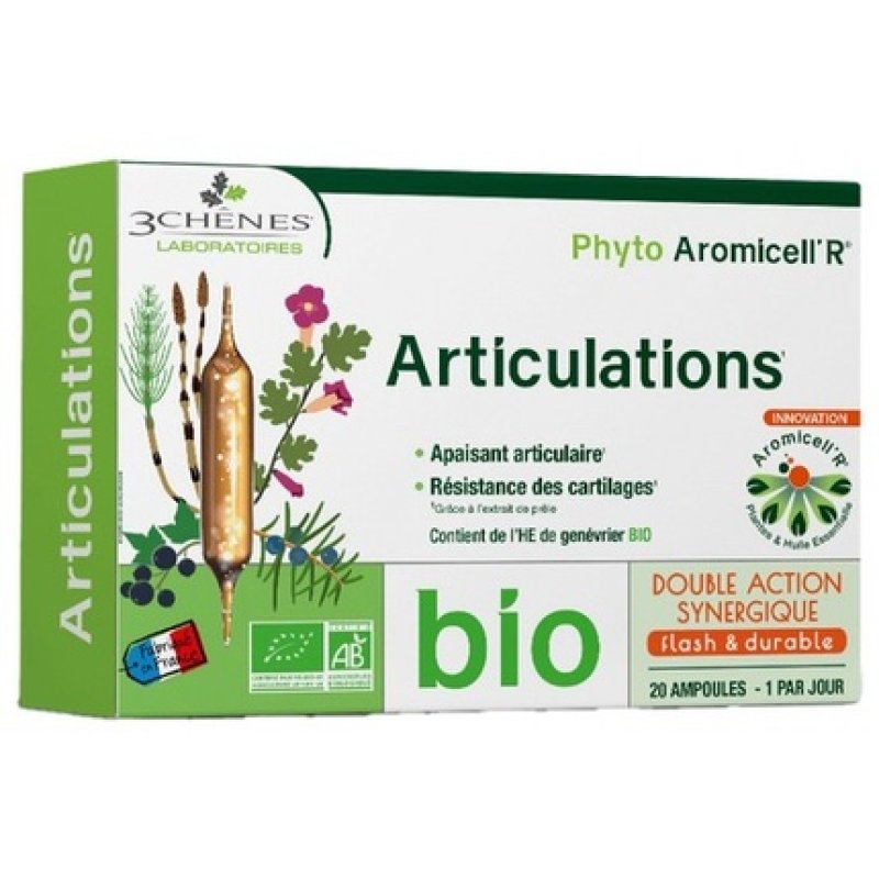 Les 3 Chenes Phyto Aromicell'r Bio Joints Food Supplement 20 Ampoules