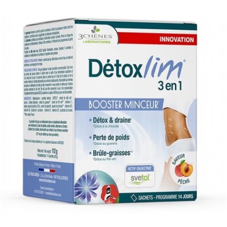 Les 3 Chenes Detoxlim 3-in-1 Food Supplement Booster 14 Sachets
