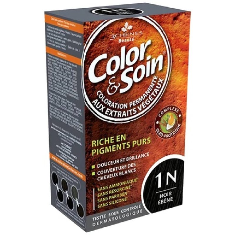 3 Chenes Color & Soin Special Women Hair Color Ebony Black