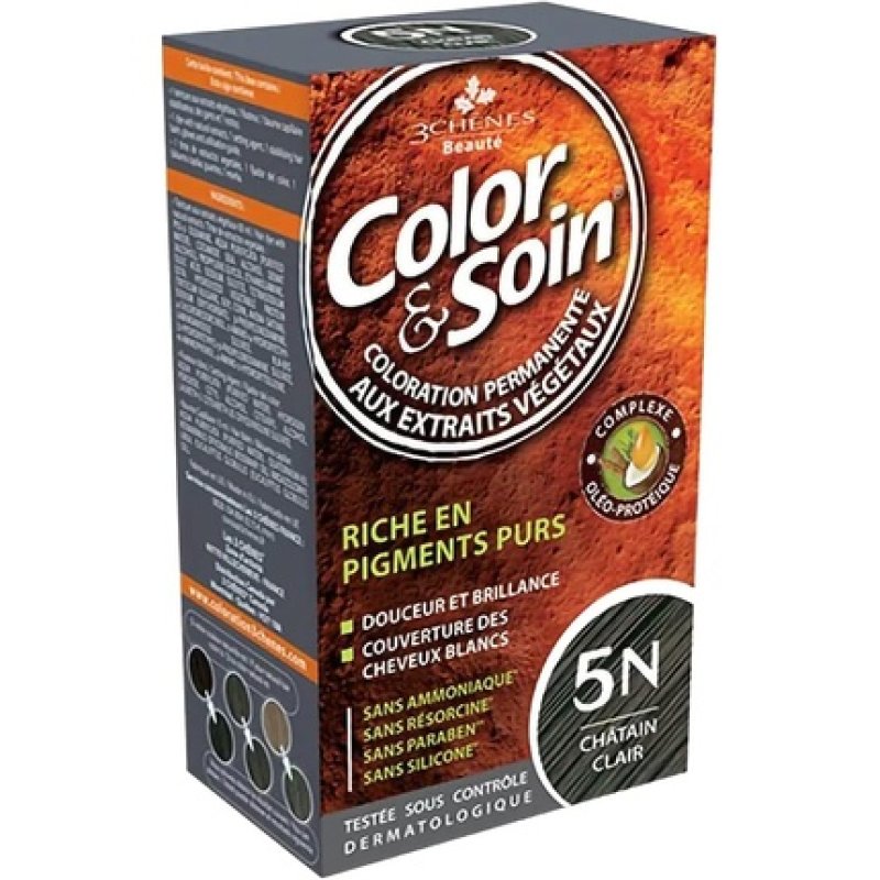 Les 3 Chenes Color & Soin Permanent Color Care Light Chestnut 5N