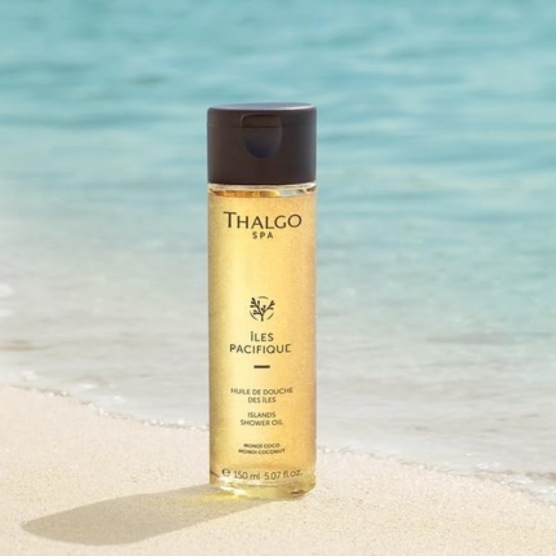 THALGO Spa Pacific Islands Shower Oil 150ml - Gentle Cleansing with Monoï Scent for Smooth Skin