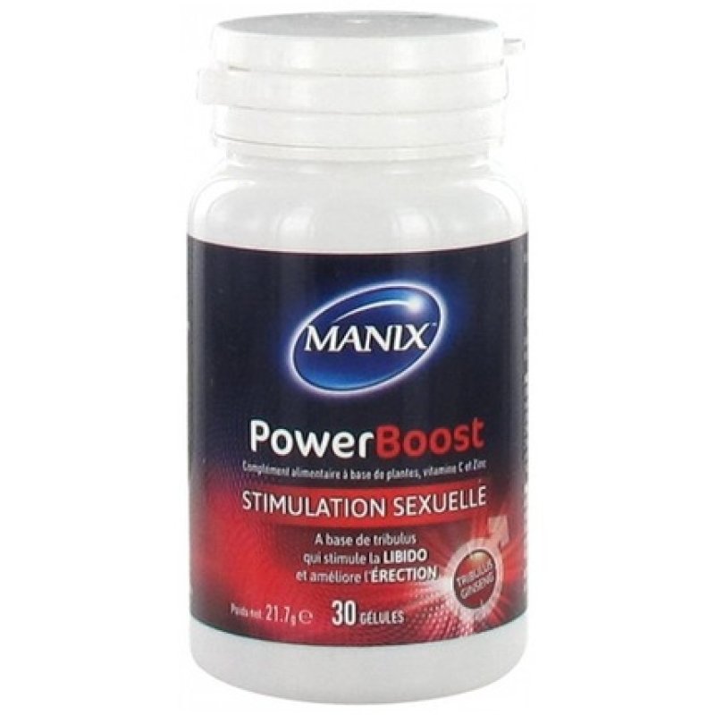 Manix Power Boost Dietary Supplement 30 Capsules Plant-Based