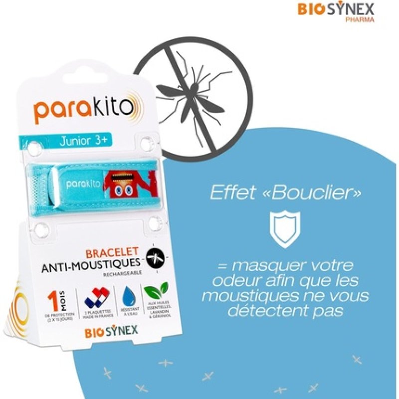 Biosynex Parakito Rechargeable Mosquito Repellent Bracelet