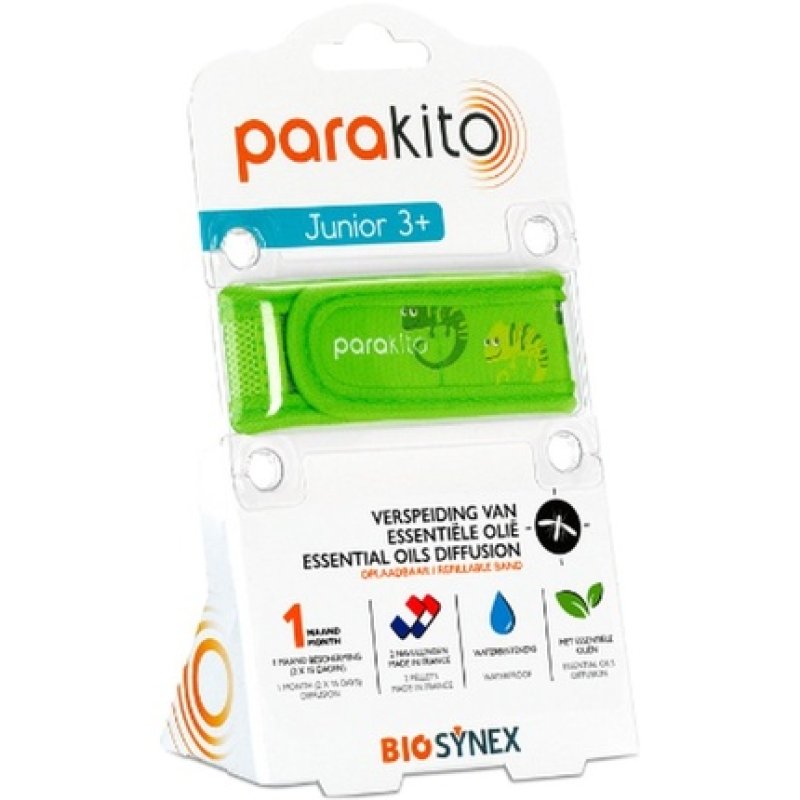 Parakito Anti Mosquito Bracelet Junior Chameleon With 2 Refills