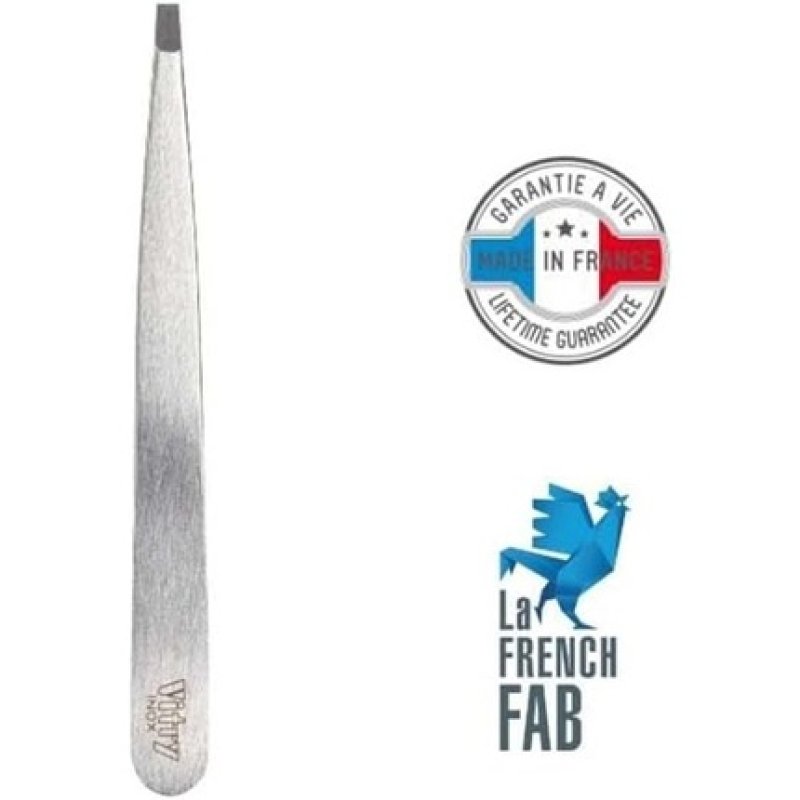 Vitry Professional Tweezers Slant Ends Les Petites Frenchies Collection