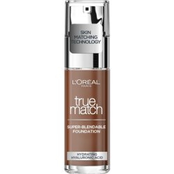 L'Oreal Paris True Match Liquid Foundation Skincare Infused with Hyaluronic Acid SPF 17 9C Deep Cool 30ml