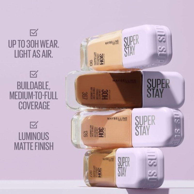 Maybelline New York Super Stay Up To 30h Lumi-Matte Foundation Medium-Full
