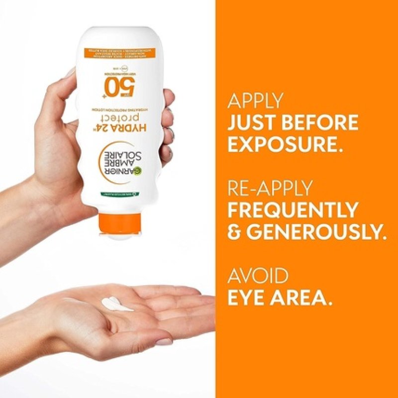 Garnier Ambre Solaire Hydra 24 Hour Protect Hydrating Protection Lotion SPF50 200ml