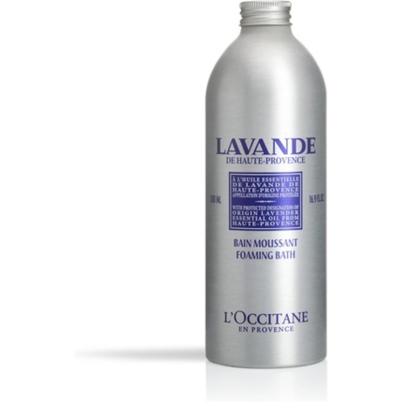 L'Occitane Lavender Foaming Bath 500ml - Vegan & 99% Readily Biodegradable