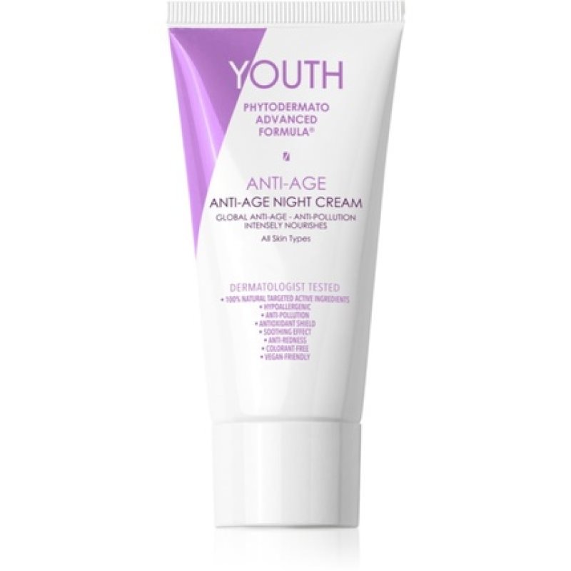 YOUTH Anti-Age Night Cream - 50 ml, for Mature Skin
