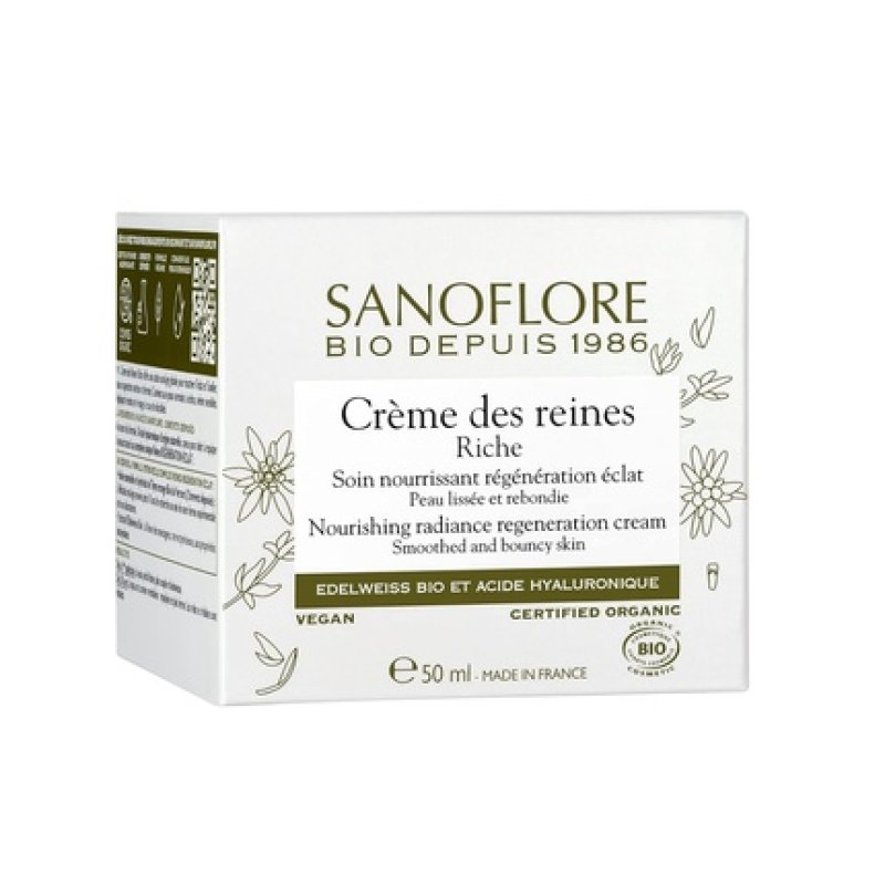 Sanoflore Creme Des Reines Rich Nourishing Radiance Regeneration Organic Cream 50ml