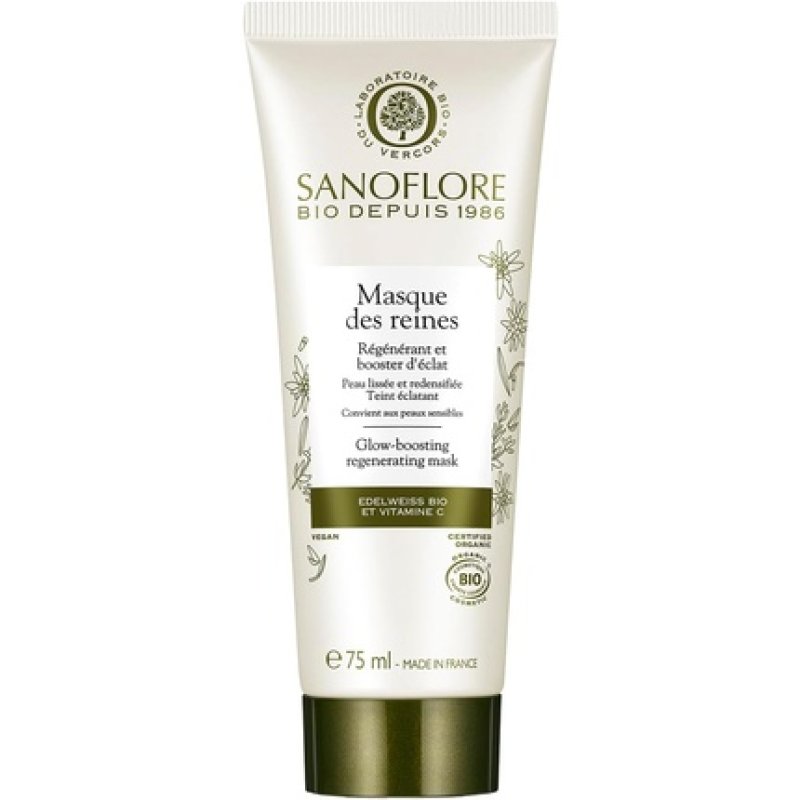 Sanoflore Masque Des Reines Glow Boosting Regenerating Mask Organic 75ml