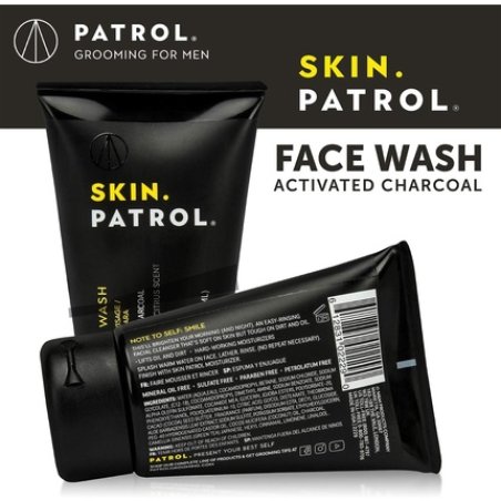 Skin Patrol Activated Charcoal Face Wash - Sulfate-Free, Paraben-Free 100ml