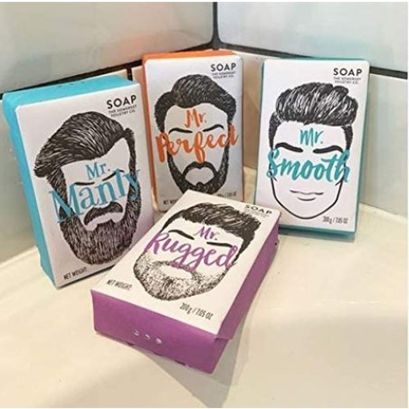 Mr Perfect & Friends Mr Smooth Body Care Gift Set with Soap 150g and Hair & Body Wash 100ml Black Pepper and Ginger